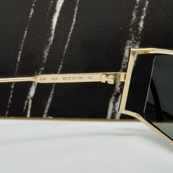 NEW SAINT LAURENT SL606 004  UNISEX GOLD SUNGLASSES SAINT LAURENT SL606 004
